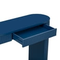 thumbnail image 6 of Aukfa Wood Long Console Table with 2 Drawers,Vertical Striped Sofa Table for Entryway/Hallway,Navy Blue, 6 of 7