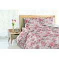 thumbnail image 3 of Ambesonne Delicate Floral Down Alternative Quilt Comforter, Dreamy Boho Roses, Twin XL, Dark Coral Laurel Green, 3 of 5