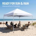thumbnail image 7 of CROWN SHADES 8x8 Pop Up Canopy with One Push Setup Easy Outdoor Sun Shade for Events Parties Camping White, 7 of 7