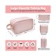 thumbnail image 3 of Neceser impermeable para mujer JAMW rosa 30*17*13CM Sencillez, 3 of 4