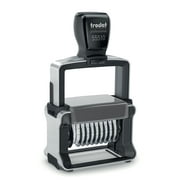 Trodat Professional 4.0 55510 Numberer Stamp  10 Digits, Self-Inking, 3/16" (5 mm) Characters, Black Ink