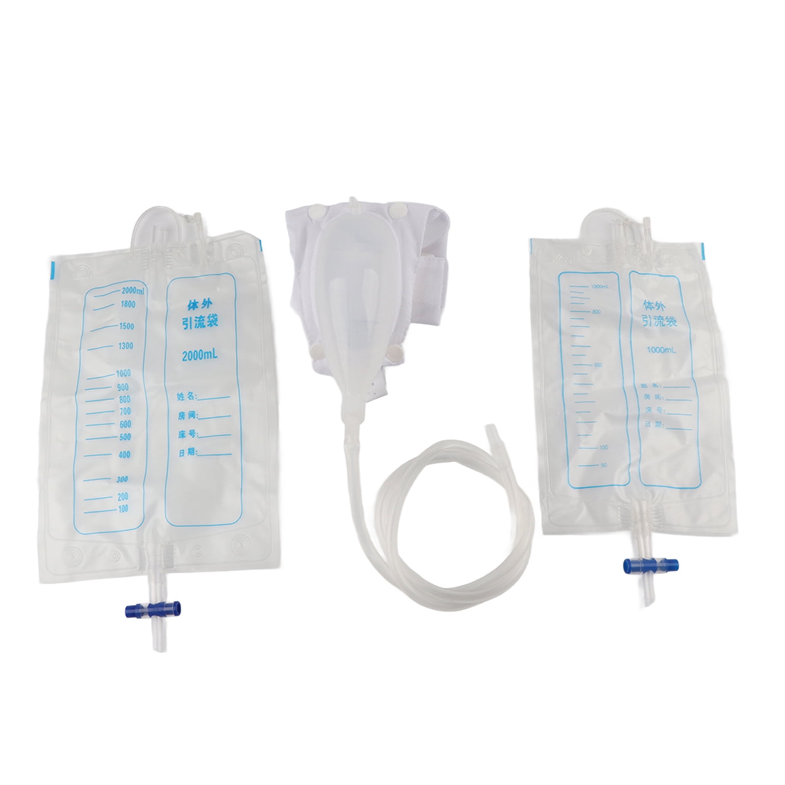 Urine Catheter Bags, Silicone Urinal 1000ml Bag 2000ml Bag For Urinary