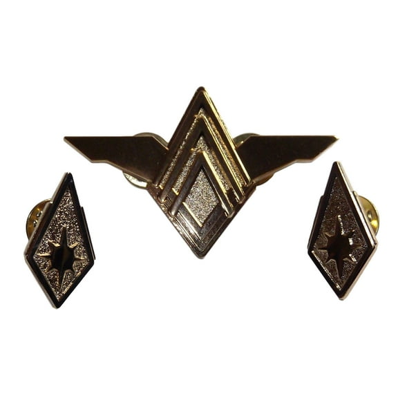 Battlestar Galactica Senior Officers Rank Pin Metal Set