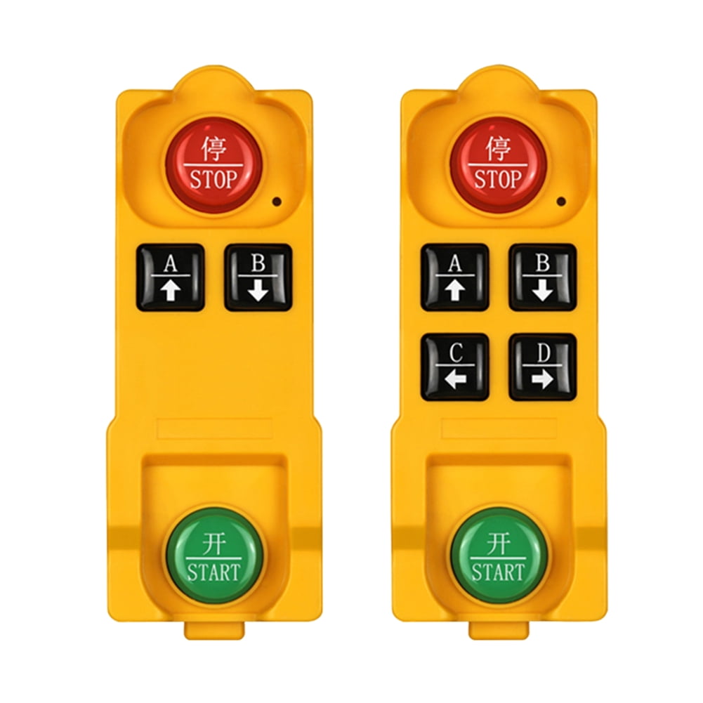 Industrial Wireless Remote Controller 2/4 Buttons Hoist Crane Control Waterproof Crane Industrial Radio Controller Long Distance ,Quick Response
