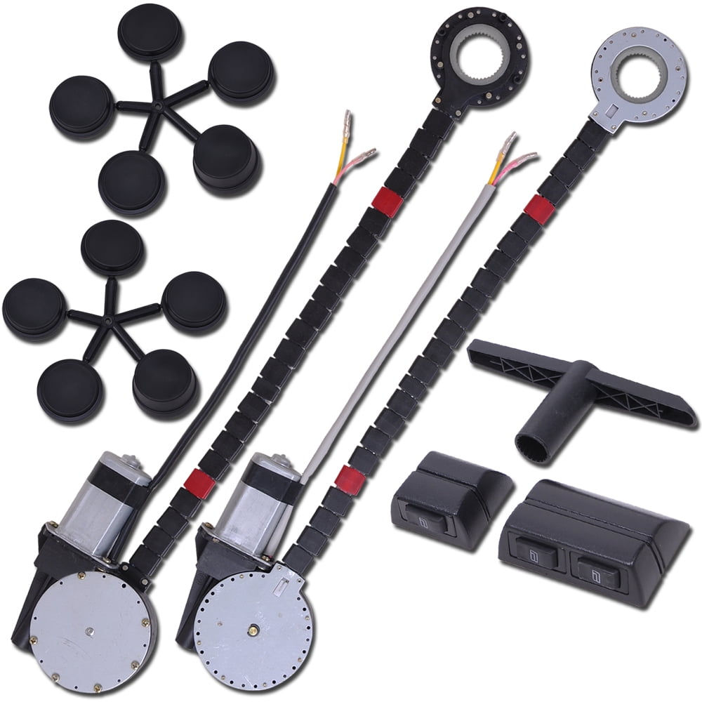 Electric Power Window Kit Lift Regulator Roll Up Conversion for