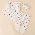 thumbnail image 5 of Paguaki Girl Clothes Set Baby Girl Clothes Outfits Ruffle Romper Floral Pants Headband Sets, 5 of 6