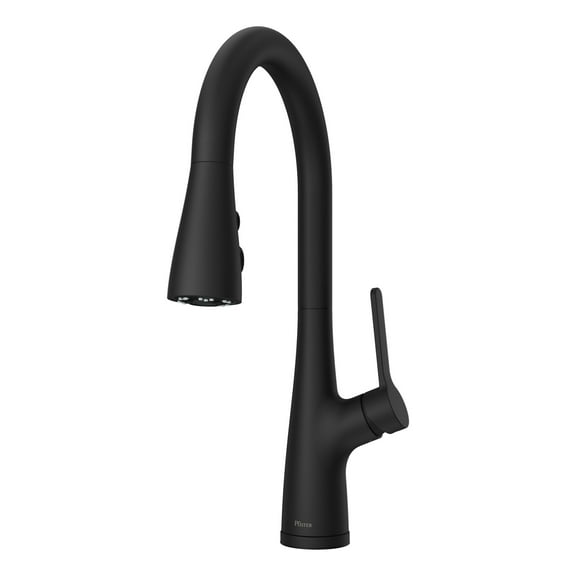Pfister Lg529-Ne Neera 1.8 GPM Single Hole Pull Down Kitchen Faucet - Black