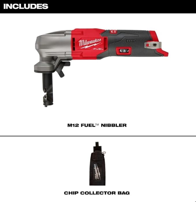 Milwaukee 2467-20  M12 FUEL 16 Gauge Variable Speed Nibbler, Tool Only