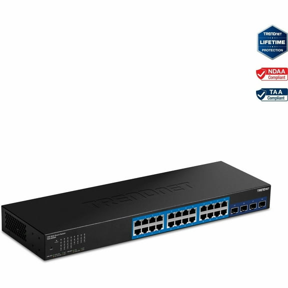 TRENDnet TEG-30284 24-port Gigabit Web Smart with 4 x 10G SFP  slots