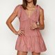 thumbnail image 1 of WILLBEST Vestidos de Lino para Mujer Vestido Informal con Estampado A Cuadros para Mujer Vestido sin Mangas con Cuello En V Vestido Informal Holgado con Bolsillos Chica, 1 of 3