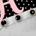 thumbnail image 4 of Manfei Funny Abstract Monogrammed Print Blackout Curtains,Pink Coquette Bowknot Curtains Pack of 2 (42x84 Each), 4 of 6