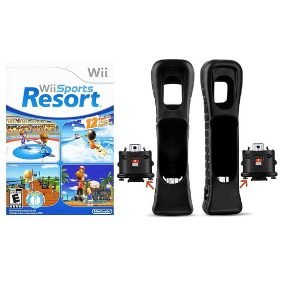 Restored Wii Sports Resort + 2 Motion Plus Adapters (Refurbished)