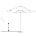 thumbnail image 4 of California Umbrella Venture 9' Silver Market Umbrella in Brick, 4 of 4