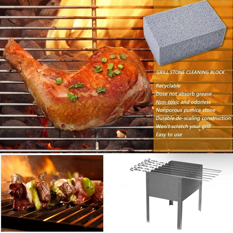 Cast Iron Pan Scraper BBQ Grills Grate Cleaner Cookware Cleaning Scrubber  Tool Frying Pan Rust Remover Brush Grill Cleaning Kit - AliExpress