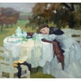 thumbnail image 2 of Leo Putz 21x20 Gold Ornate Framed and Double Matted Museum Art Print Titled - Late Autumn (1908), 2 of 4