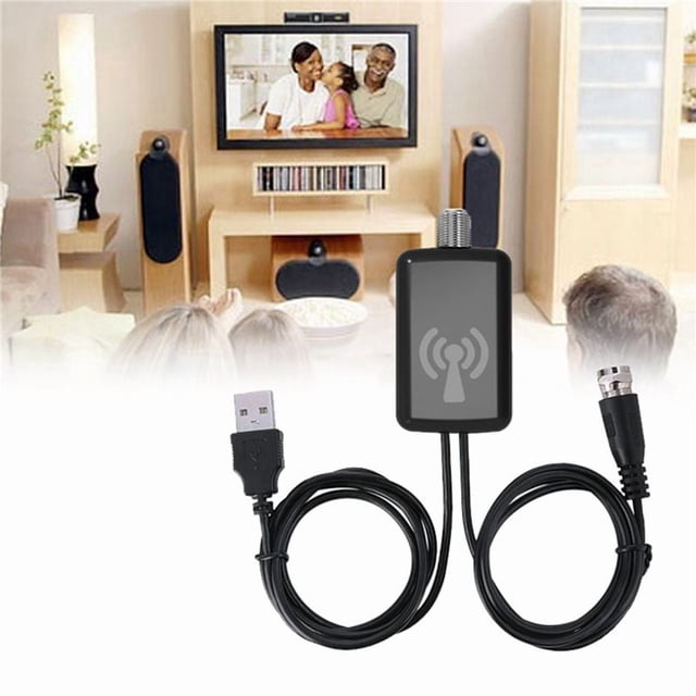 3X Amplificador de Antena HDTV Impulsor de Senal Antena de TV HDTV Con Kits de Fuente de Alimentacion USB