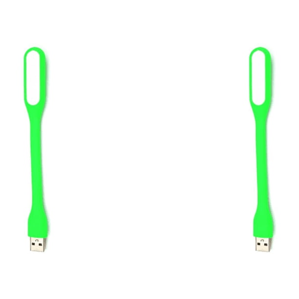 Lámpara LED USB Mini Computadora Portátil Portátil Escritorio Lectura Nocturna (Verde)