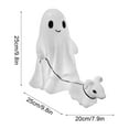 thumbnail image 7 of Clearance 2025!Ghost Walking Dog Statue, Ghost Walking Dog Statue,Ghost Walking His Ghost Dog Ghost Dog Statues Spooky Ghost Dog Figurine Home Tabletop Decorations, Figurines,Night Light,, 7 of 7