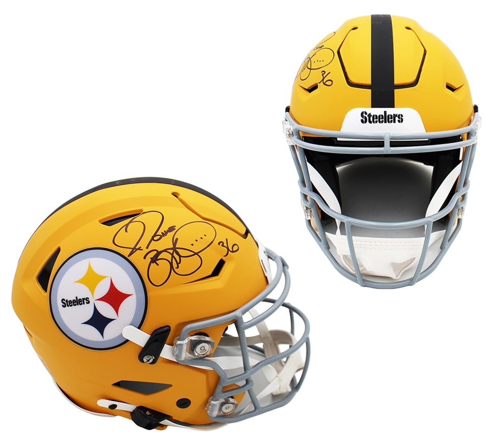 Jerome Bettis Autographed/Signed Pittsburgh Speed Flex Alternate 25 Football Helmet