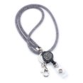 thumbnail image 1 of New Retractable Lanyard Badges Holder ID Lanyard Name Tag Universal Keychain Cellphones Office Id Hanging Rope Necklace Strap grey, 1 of 6
