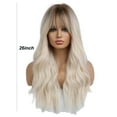 thumbnail image 3 of Wig with Bangs, Wigs for Women, Headband Wig Human Hair Curly Headband Wig Glueless Rose Net Human Hair 26inch, 3 of 9
