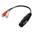 thumbnail image 1 of Cable XL Rto RCA, XLR hembra a 2 RC Ato XLR hembra a hembra Y Cable XLR hembra a RCA hembra Y Cable divisor elaborado con cuidado, 1 of 8