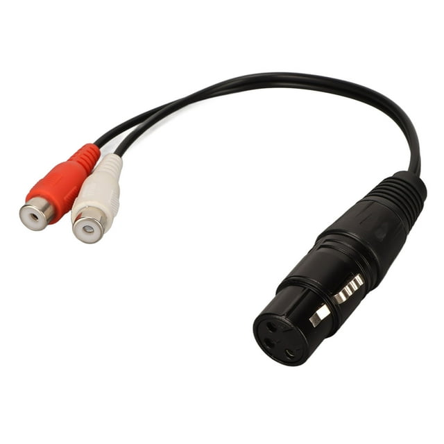 Cable XL Rto RCA, XLR hembra a 2 RC Ato XLR hembra a hembra Y Cable XLR hembra a RCA hembra Y Cable divisor elaborado con cuidado