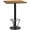 Natural, variant on Flash Furniture 24'' Square Mahogany Laminate Table Top with 18'' Round Bar Height Table Base and Foot Ring