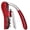 Red, variant on Wine Bottle Opener Stainless Steel Vertical Lever Corkscrew Anual Handheld Corkscrew with Built-in Foil Cutter Design