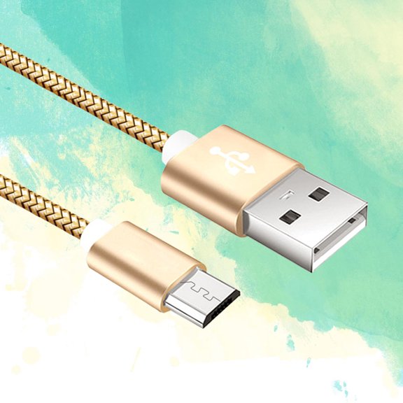 ETEREAUTY Nylon USB Charging Cable for Phones, 6ft Fast Data Transfer, -Free Cord