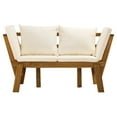 thumbnail image 1 of SEI Fauteuil Lounge d'Extérieur Convertible en Bois Dolavon, Naturel, 1 of 4