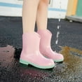 thumbnail image 4 of AUXDIQ Wellington Boots Women Mid-calf Wellies Waterproof Rain Boots Outdoor Garden Shoes, 4 of 6
