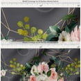 thumbnail image 2 of Soimoi Cotton Voile Fabric Leaves & Ranunculus Floral Fabric Prints By Yard 56 Inch Wide, 2 of 7