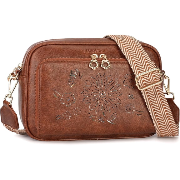 Crossbody Bags for Women, Vegan Leather Crossbody Purses  Handbags with Built-in Wallet
