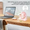 thumbnail image 4 of Ventilateur de Table Sans Fil avec un Fort Ventilateur de Bureau Rechargeable de 2000mAh Ventilateur de Refroidissement Portable avec 3 Vitesses pour une Utilisation Extérieure Intérieure à la Maison, 4 of 8