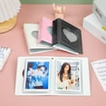 thumbnail image 6 of Kpop Photocard Holder Book - Mini Photo Album with Mirror-like Cover - Photocard Binder for Small Photos - 32 Pockets - Pink, 6 of 7