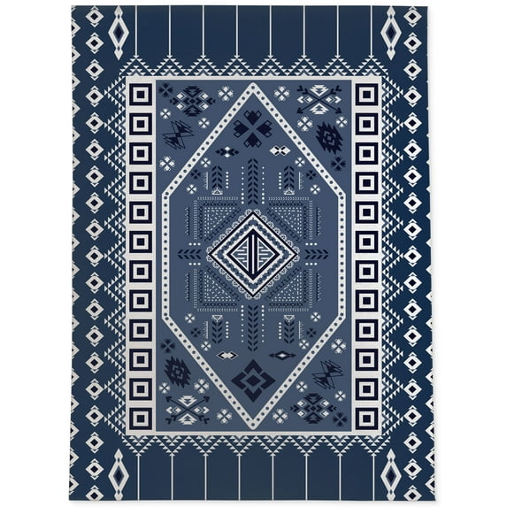 Pac Navy Area Rug by Kavka Designs
