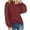 Wine, variant on Lindreshi Long Sleeve Shirts for Women Fashion Woman Hollow Out Long Sleeve T Shirt Solid Blouse Tops
