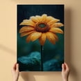 thumbnail image 3 of Sunflower Flower Canvas Wall Art 8x12 inches - Elegant Botanical Rustic Floral Sunflower Flower Watercolor Canvas Artwork, 3 of 5