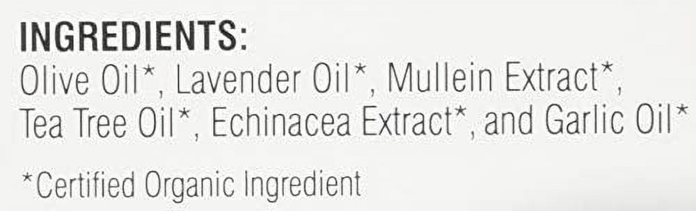 Wally's Natural Organic Ear Oil Drops Support Healthy Ears, 0.5oz, 4-Pack