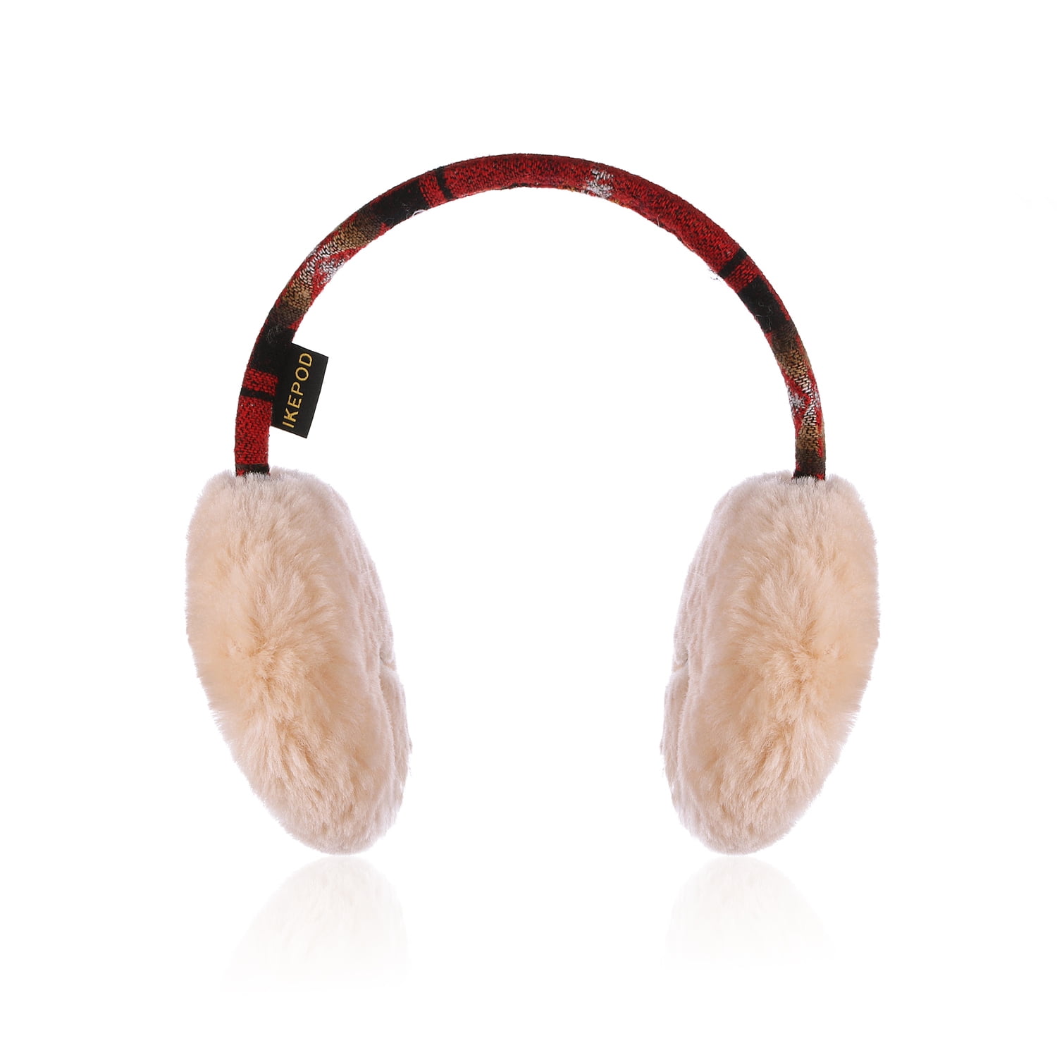 Fur Winter Ear Warmer IKEPOD Kids Girl Boy Australian Sheepskin Wool Earmuffs 