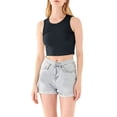 thumbnail image 3 of JYLPZYR Loose Tops for Women Summer Fashion Bm Knit Vest Gym Fitness Crew Neck Sleeveless Crop Top T Shirt Women T Shirt(Black,M), 3 of 9