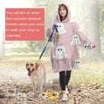 thumbnail image 4 of Wearable Oversized Blanket,Pink Halloween Ghosts Wearable Blanket Hoodie for Adults,Cozy Hooded Blankets with Super Pockets,Super Warm Fuzzy Pullover for Women & Men, 4 of 6