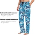 thumbnail image 3 of Top-kevin Dolphin Sea Wave Pajama Pants for Men Comfort Sleep Lounge Bottoms Straight-fit with Pockets S-XXL, 3 of 6