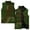Army Green, variant on Men's Casual and Fashionable Sleeveless Vest, Camouflage Printed Cotton Jacket, Durable and Trendy for Outdoor and Casual Wear,Army Green,L