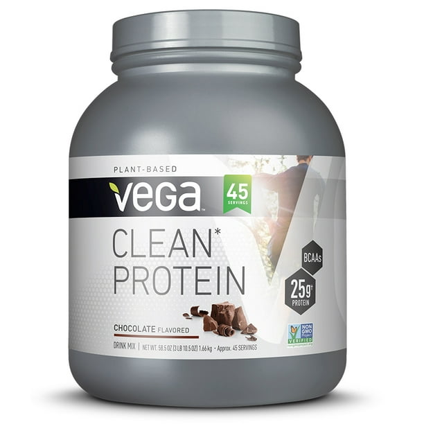 Vega Clean Vegan Protein Powder, Chocolate, 25g Protein, 3.7 Lb