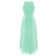 thumbnail image 2 of CHICTRY Girls Sleeveless Chiffon Pleated Princess Dress Sequined Neckline Birthday Party Dress Mint Green 8, 2 of 6
