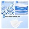 thumbnail image 4 of 3D Suspended Ice Silk Cooling Seat Pad, TPE Honeycomb Gel Breathable Ergonomic Back Support Cushion Portable for Car Office Home, 4 of 8