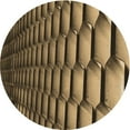 thumbnail image 1 of Ahgly Company Tapis Rond Lavable en Machine Intérieur Transitionnel Bronze Brun, 6 Pieds Rond, 1 of 7