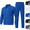 Blue, variant on Frnrwgo Men's 2-Piece Athletic Set Loose Fit Full Zip Breathable Comfortable Lightweight Tracksuit Casual Outfit with Pockets